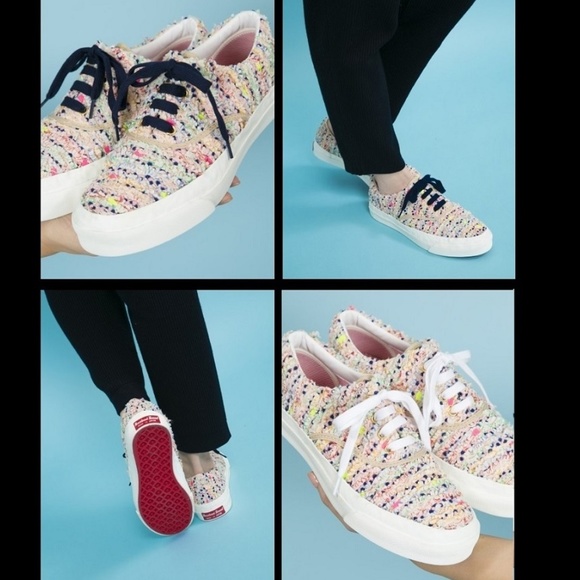 COOMEN x MOONSTAR Tweed Japanese Sneakers 7.5-8M - Picture 2 of 8